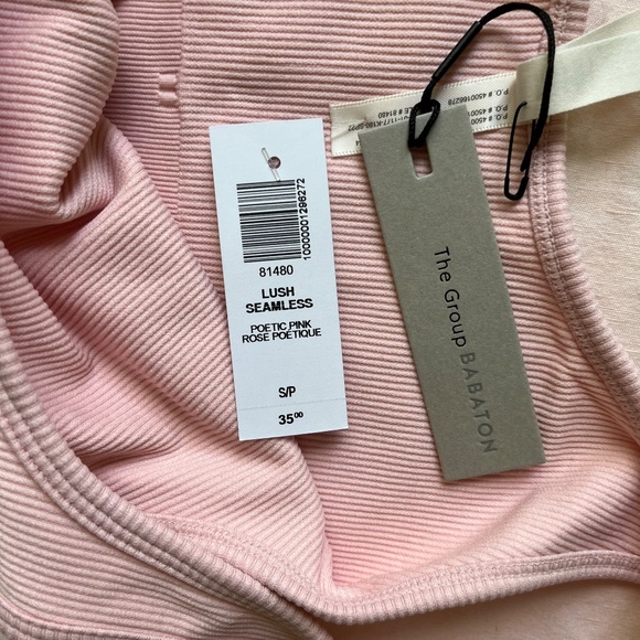 Aritzia The Group⎜LUSH SEAMLESS TOP⎜POETIC PINK - Picture 7 of 9